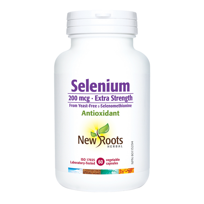 New Roots Selenium 200mcg Extra Strength 60 Veggie Caps