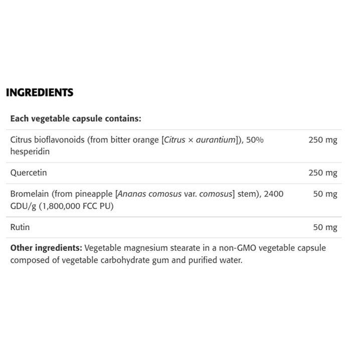 New Roots Quercetin Bioflavonoid Complex 250mg 180 Veggie Caps