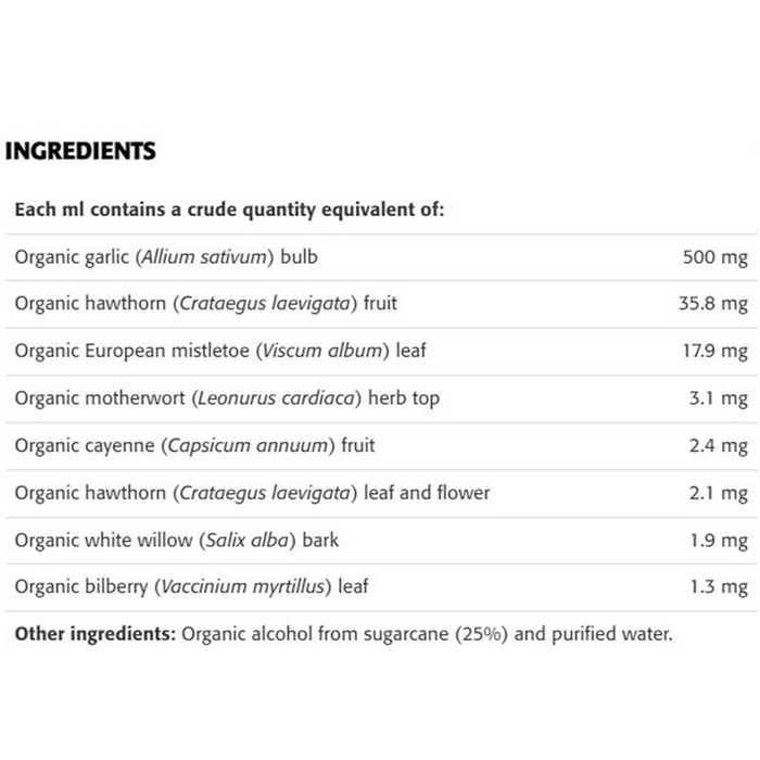 New Roots Organic Cardiac Health Tincture 100mL