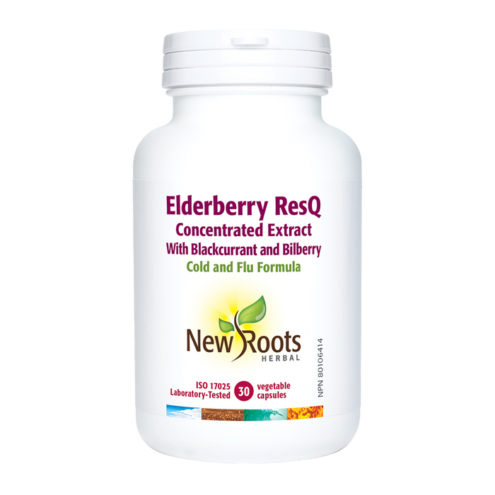 New Roots Elderberry ResQ 30 Veggie Caps