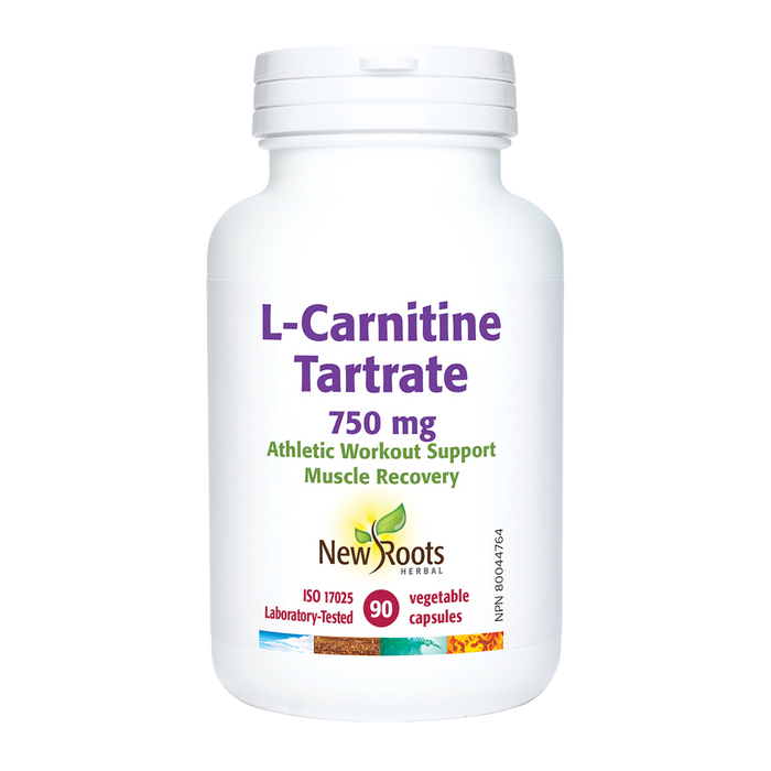 New Roots L-Carnitine Tartrate 750mg 90 Veggie Caps