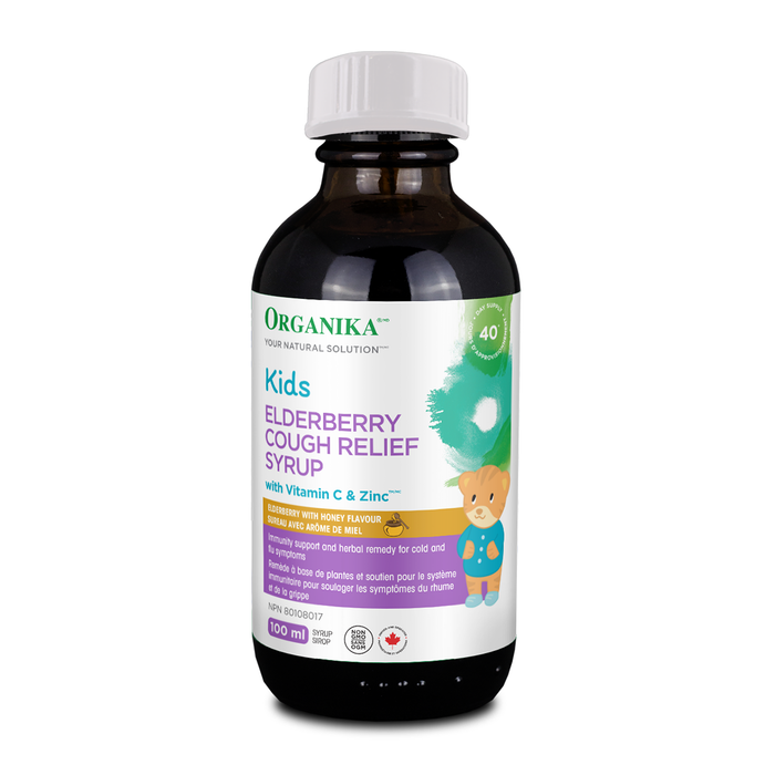 Organika Kids Elderberry Cough Relief Syrup 100mL