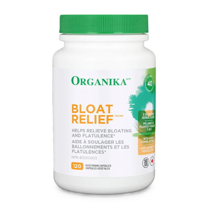 Organika Bloat Relief 120 Veggie Caps