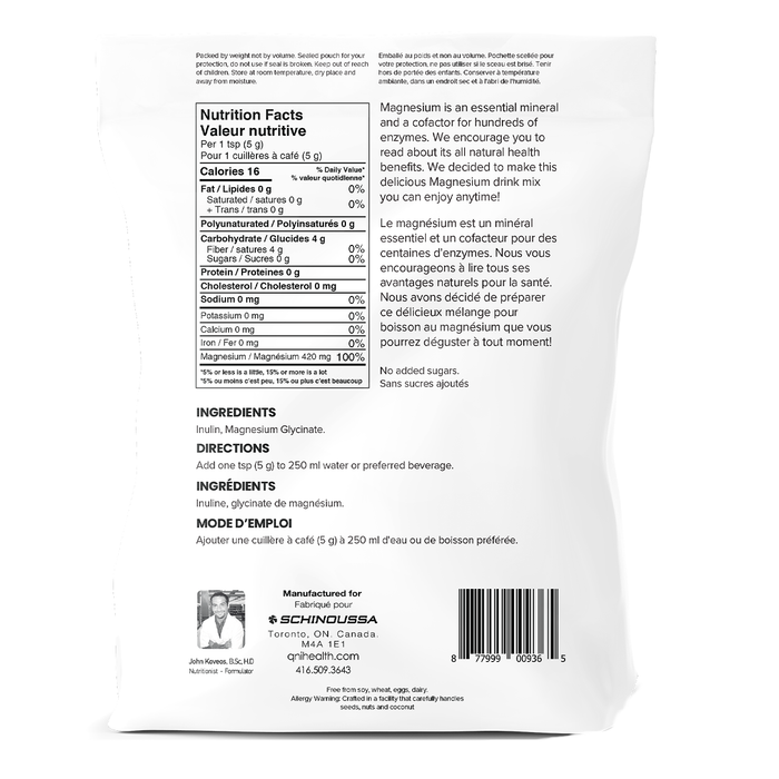 Schinoussa Magnesium Glycinate Drink Mix Unflavoured 150g