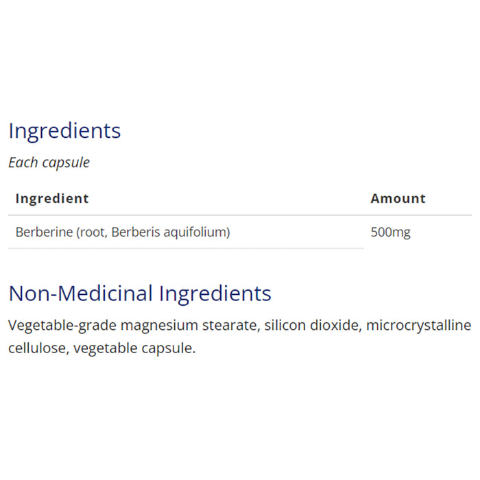 CanPrev Berberine 500mg 60 v-caps