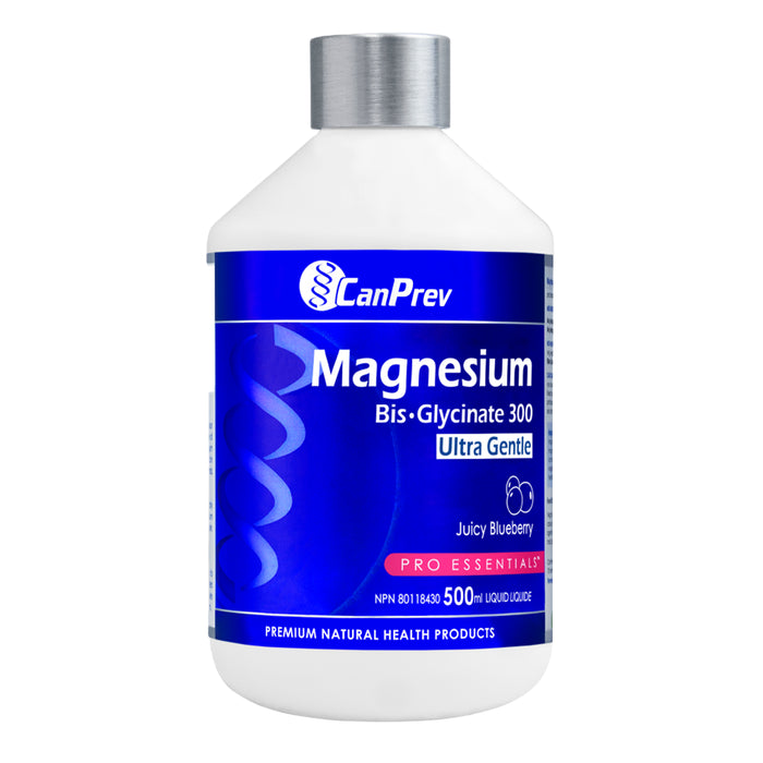 CanPrev Magnesium BisÂ·Glycinate 300 Ultra Gentle - Juicy Blueberry 500 ml