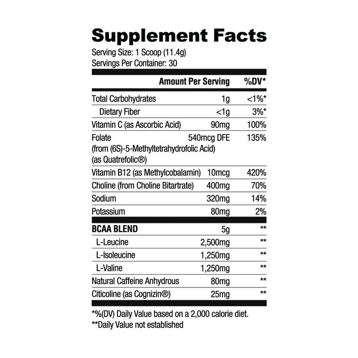 RYSE BCAA Focus Country Time Lemonade 30 Servings