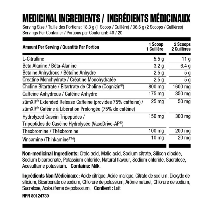 RYSE Godzilla Pre-Workout Strawberry Kiwi 40 Servings