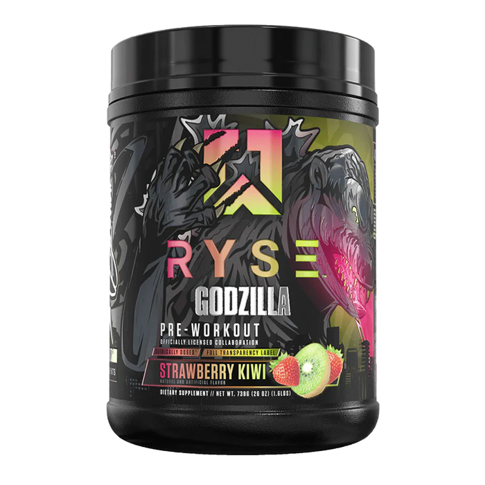 RYSE Godzilla Pre-Workout Strawberry Kiwi 40 Servings