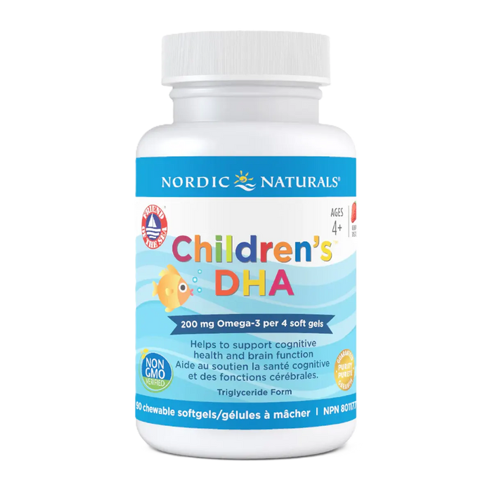 Nordic Naturals Children's DHA Strawberry 90 Chewable Softgels