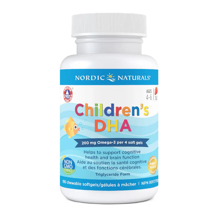 Nordic Naturals Children's DHA Strawberry 180 Chewable Softgels