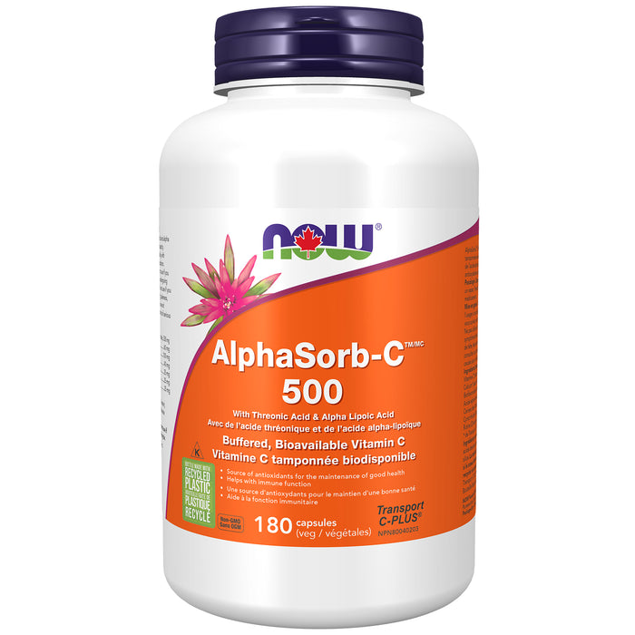 NOW AlphaSorb-C 500mg 180 Veggie Caps