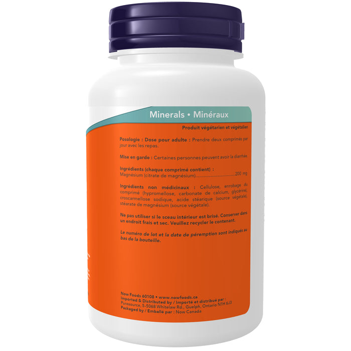 NOW Magnesium Citrate 200mg 100 Tablets