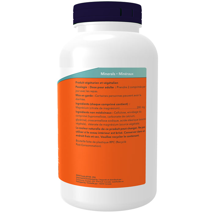 NOW Magnesium Citrate 200mg 250 Tablets