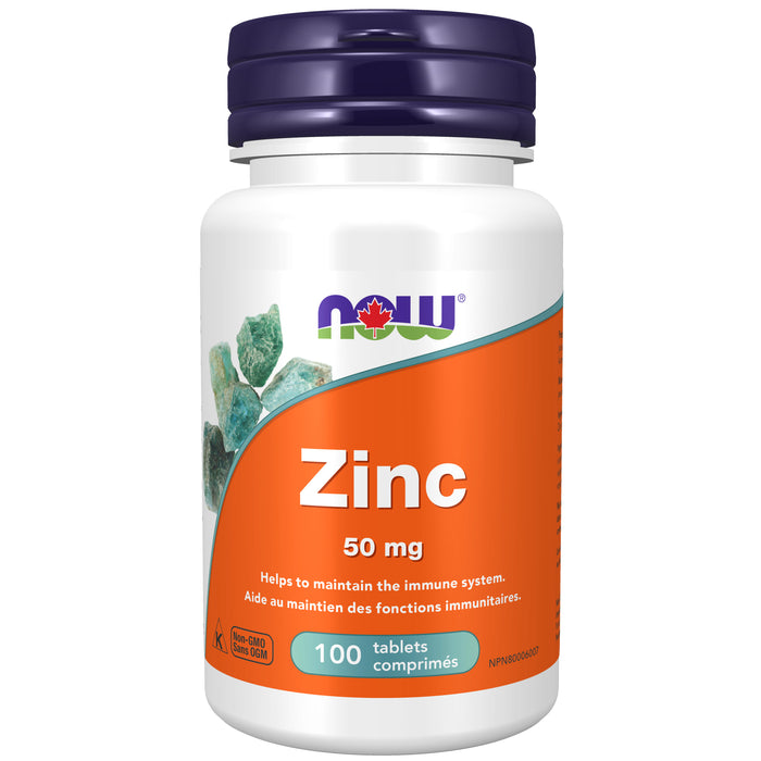 Now Zinc Gluconate 50mg 100 Tablets