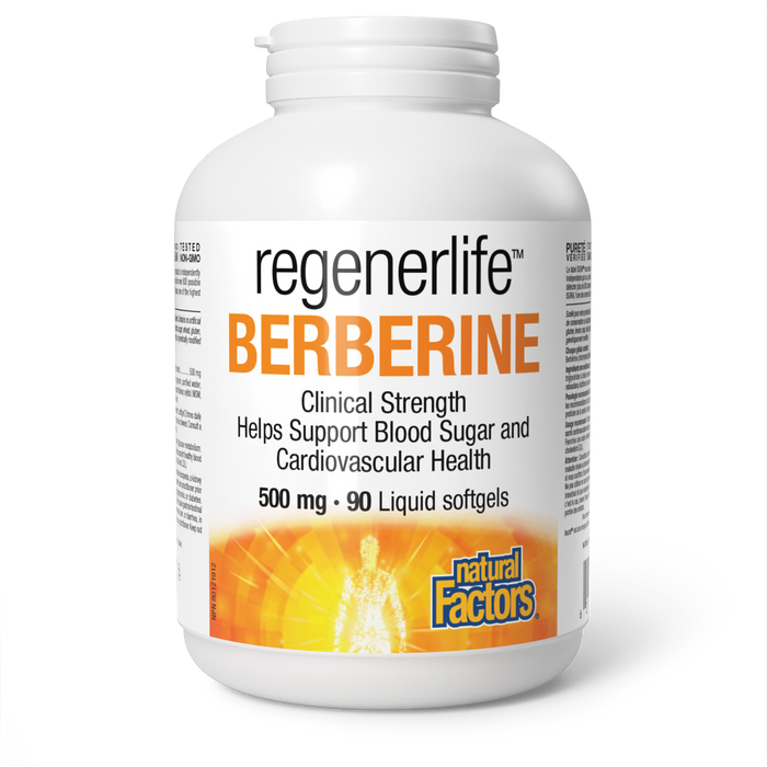 Natural Factors Berberine 500 mg 90 Liquid Softgels