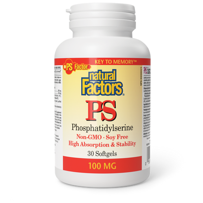 Natural Factors PS Phosphatidylserine 100 mg 30 Softgels