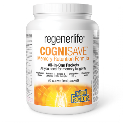 Natural Factors CogniSave Memory retention formula 30 Packets