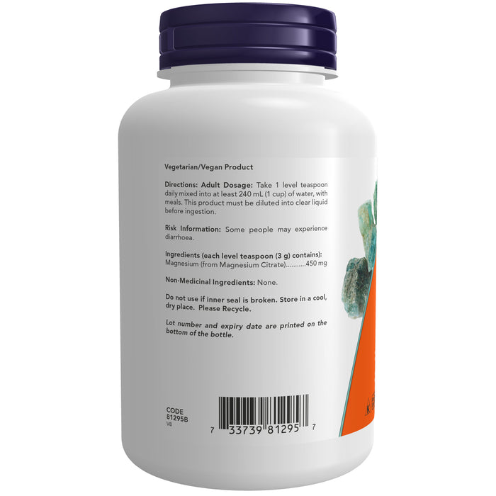 NOW Magnesium Citrate 227g