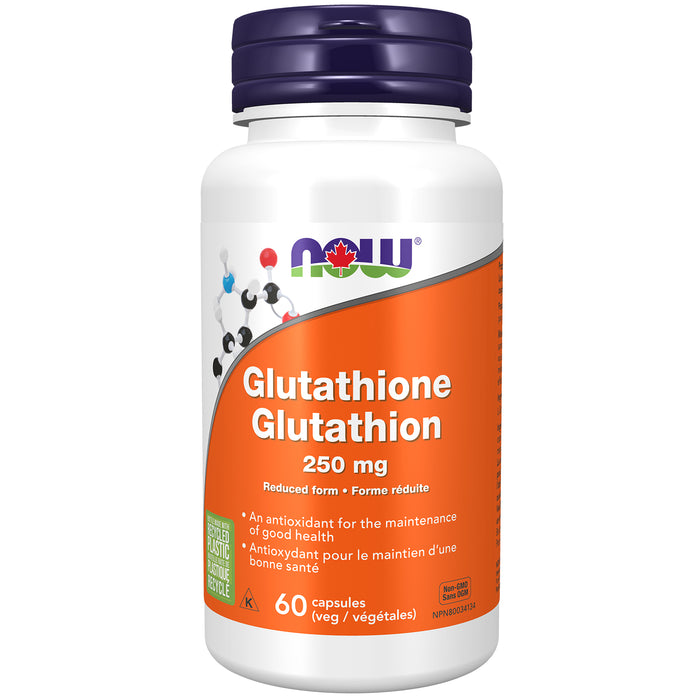 NOW Glutathione 250 mg 60 Veggie Caps