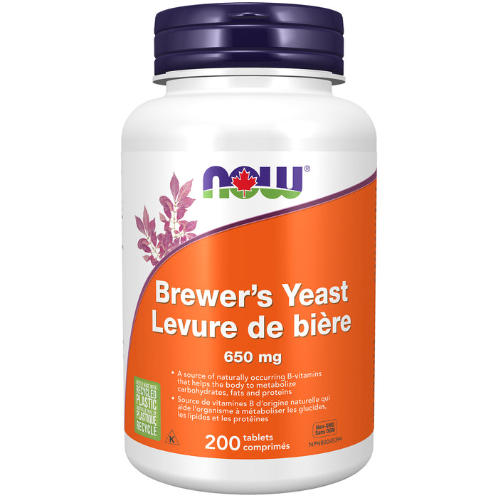 NOW Brewer's Yeast 650mg 200 Tablets