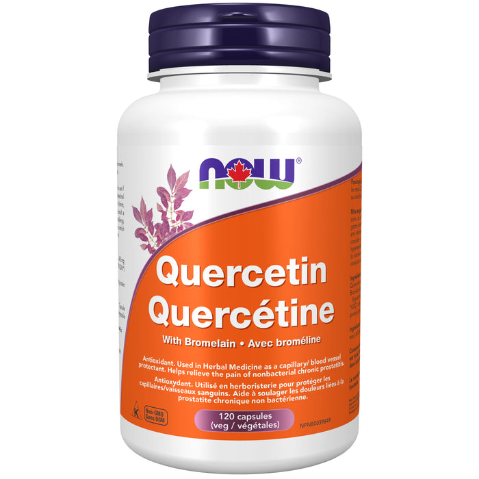 NOW Quercetin with Bromelain 120 Veggie Caps