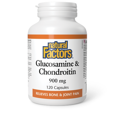 Natural Factors Glucosamine & Chondroitin Sulfate 900 mg 120 Capsules