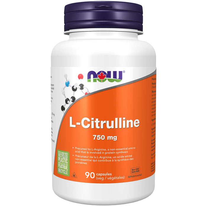 NOW L-Citrulline 750 mg 90 Veggie Caps