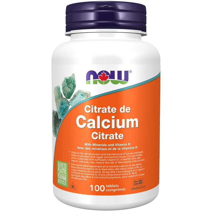 NOW Calcium Citrate 100 Tablets