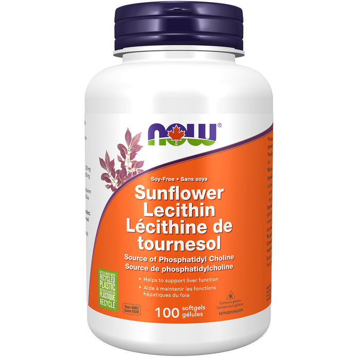 NOW Sunflower Lecithin 1200mg 100 Softgels