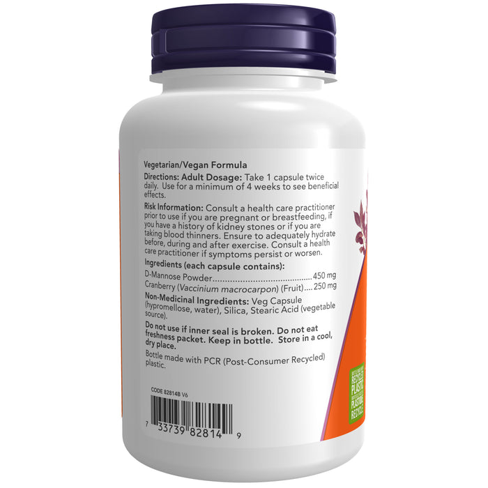 NOW Mannose Cranberry 90 Veggie Caps