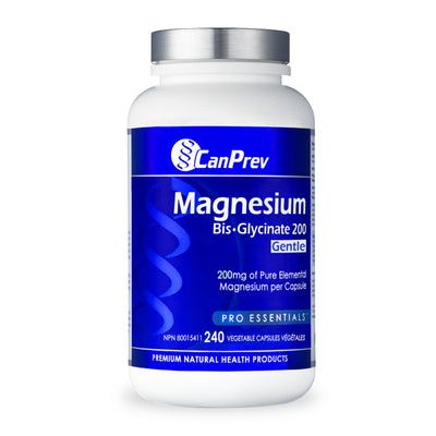 CanPrev Magnesium Bis-Glycinate 200 Gentle 240 v-caps