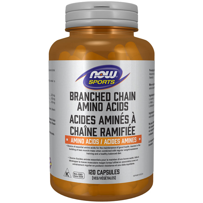 NOW Branched Chain Amino Acid 120 Capsules