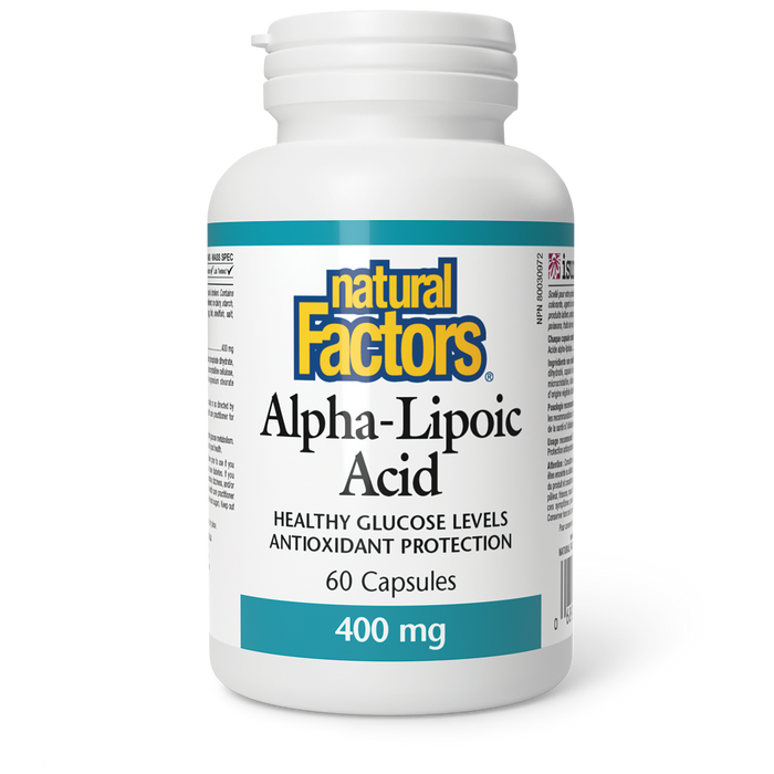 Natural Factors Alpha-Lipoic Acid 400 mg 60 Capsules