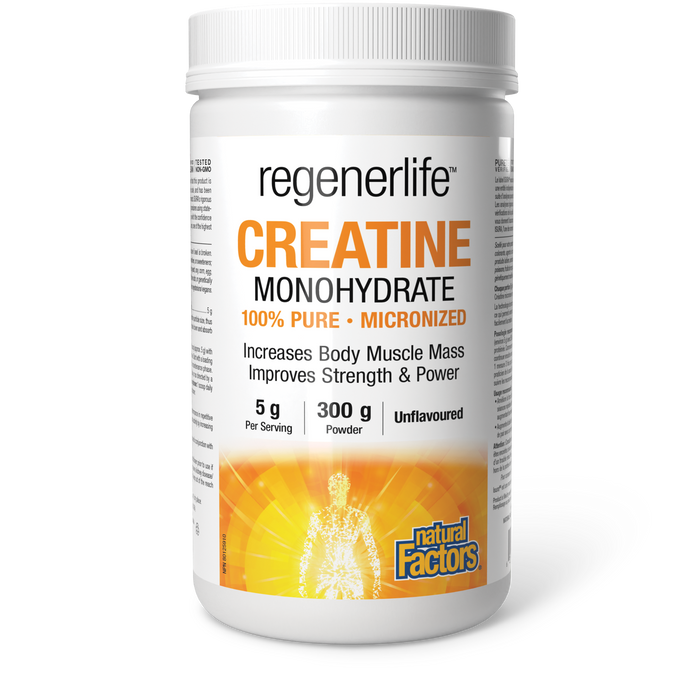 Natural Factors Creatine Monohydrate 5 g Per Serving 300 g Powder Unflavoured