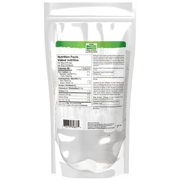 NOW Organic Soy Milk Powder 567g