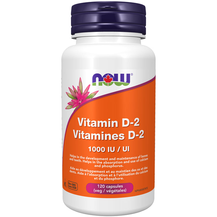 Now Vitamin D-2 1000 IU 120 Veggie Caps