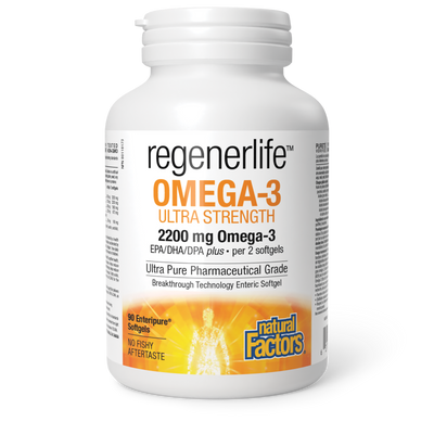Natural Factors Omega-3 Ultra Strength 2200mg – 90 Softgels