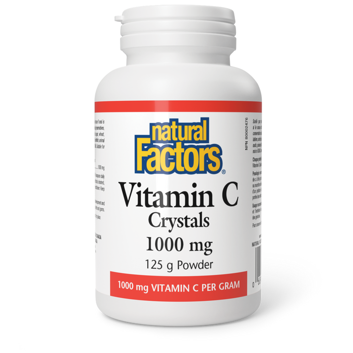 Natural Factors Vitamin C Crystals 1000 mg 125 g Powder