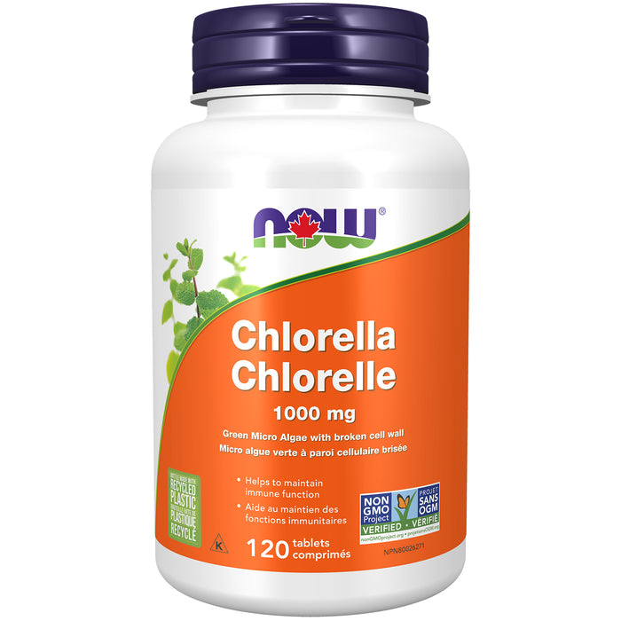 NOW Chlorella 1000mg 120 Tablets