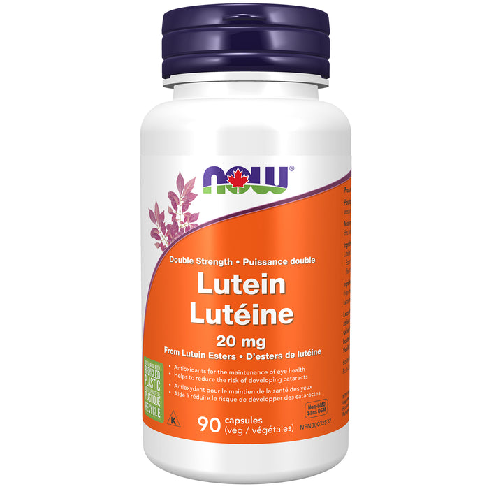 NOW Lutein 20mg 90 Veggie Caps