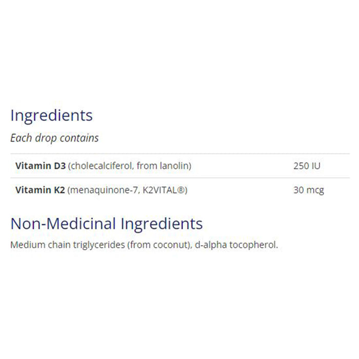 CanPrev D3 & K2 Drops - MCT base 15 ml