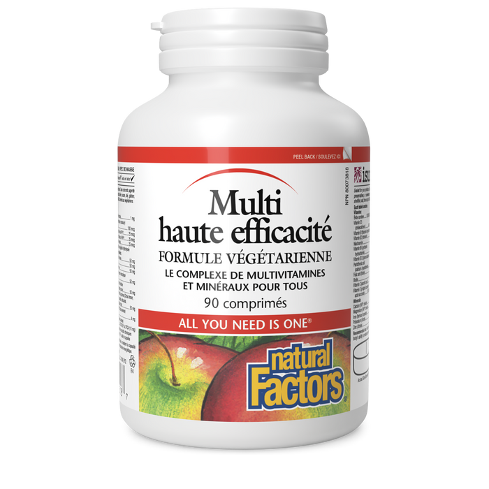 Natural Factors Hi Potency Multi Vegetarian Formula  90 Tablets