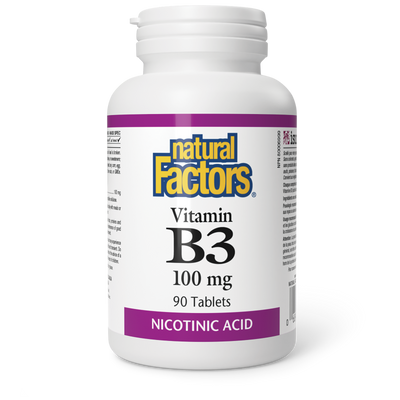 Natural Factors Vitamin B3 100 mg 90 Tablets