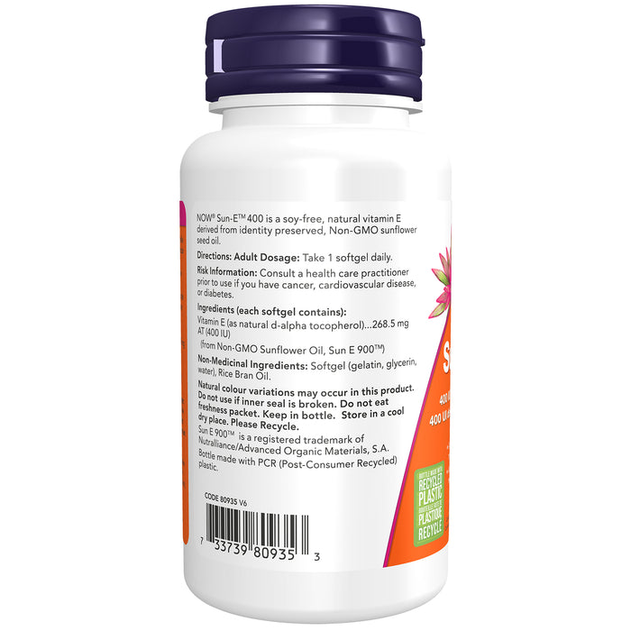 NOW Sun-E 400 60 Softgels