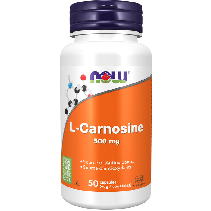 NOW L-Carnosine 500 mg 50 Veggie Caps