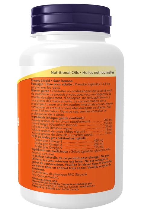 NOW Omega 3-6-9 1000mg 100 Softgels