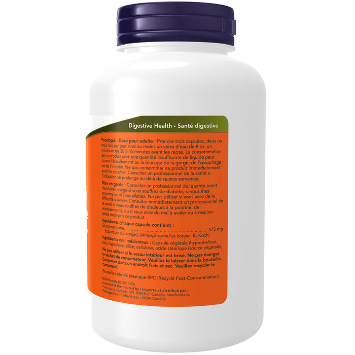 NOW Glucomannan 575mg 180 Veggie Caps