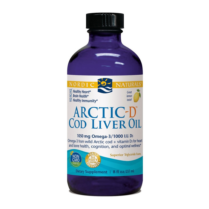 Nordic Naturals Arctic-D Cod Liver Oil Lemon 237mL