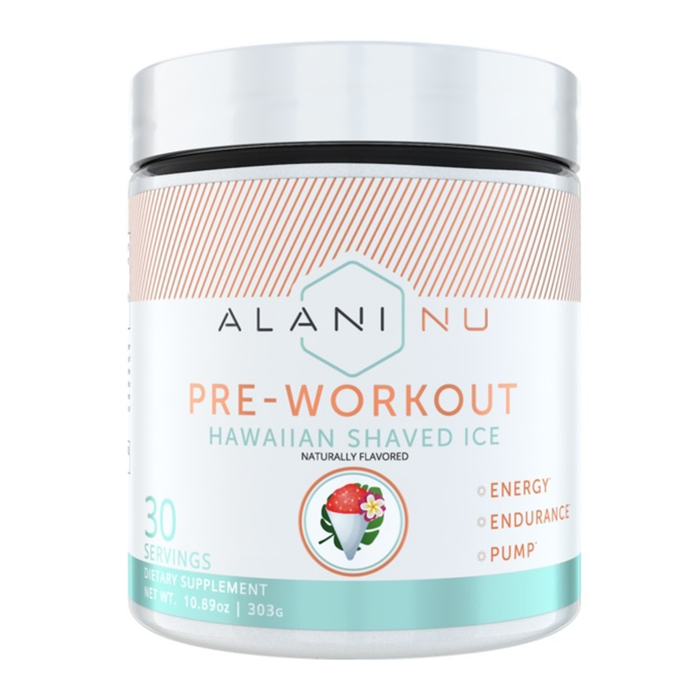 Alani Nu Pre-Workout Supplement Hawaiian Shaved Ice 303g